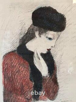 Lithographie de Robert Taylor signée Petit Tutoriel 61×52cm