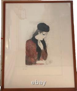 Lithographie de Robert Taylor signée Petit Tutoriel 61×52cm
