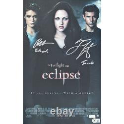 Mini-affiche signée par Robert Pattinson et Taylor Lautner #5 avec personnages & BAS 11