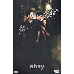 Mini-poster signé #3 de Robert Pattinson / Taylor Lautner avec BAS (11x17)