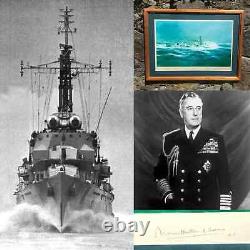 Montbatten de Birmanie signé Édition Limitée Marine Royale HMS Cavalier Impression de Robert Taylor