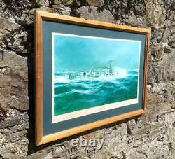 Montbatten de Birmanie signé Édition Limitée Marine Royale HMS Cavalier Impression de Robert Taylor