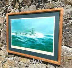 Montbatten de Birmanie signé Édition Limitée Marine Royale HMS Cavalier Impression de Robert Taylor