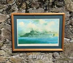 Mountbatten de Birmanie a signé l'édition limitée de la Marine Royale HMS Kelly Print de Robert Taylor