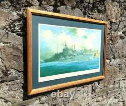 Mountbatten de Birmanie a signé l'édition limitée de la Marine Royale HMS Kelly Print de Robert Taylor