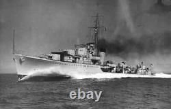 Mountbatten de Birmanie a signé l'édition limitée de la Marine Royale HMS Kelly Print de Robert Taylor