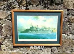 Mountbatten de Birmanie a signé l'édition limitée de la Marine Royale HMS Kelly Print de Robert Taylor