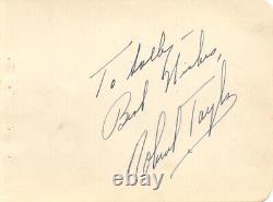 Note autographiée signée par Robert Taylor