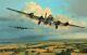 "nuages D'orage Sur Ridgewell" De Robert Taylor, Art De L'aviation Signé Par L'équipage Du B-17