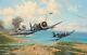 Okinawa Par Robert Taylor Aviation Art Print Signé Par Dix Pilotes De Corsair Du Pacifique