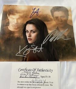 Photo autographiée de la saga Twilight en 8x10 avec certificat d'authenticité de célébrité