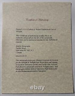 Photo signée de Twilight de Robert Pattinson, Kristen Stewart et d'autres membres du casting avec certificat d'authenticité