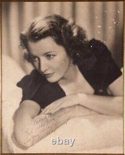 Photographie dédicacée et signée de Barbara Stanwyck