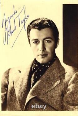 Photographie signée et autographiée de Robert Taylor