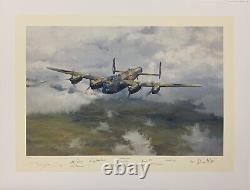 Presque chez soi par Robert Taylor, art de l'aviation signé par l'équipage de Lancaster de la RAF