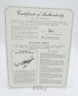 Proie des aigles par Robert Taylor avec COA 5 Signatures de Pilotes
