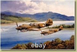 ROBERT TAYLOR Les Tigres Volants de Chennault P-40 Tomahawks 7 Signatures Célèbres de l'AVG