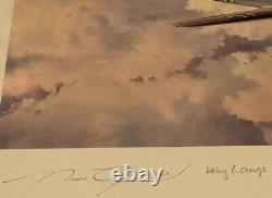 Réunion de Robert Taylor Gathering Storm Impression & Certificat Signé x4 Pilotes de la Luftwaffe de la Seconde Guerre mondiale