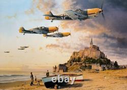 Robert Taylor AS DE L'OUEST Preuve d'Art Me-109 Impression d'Art Aéronautique
