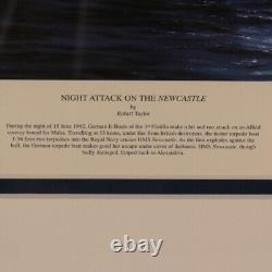 Robert Taylor ATTAQUE NOCTURNE SUR NEWCASTLE 2003 Lithographie Impression Autographe