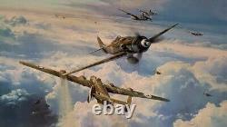 Robert Taylor CIEUX SAUVAGES B-24 FW-190D Maîtres de l'air Aviation Art Print