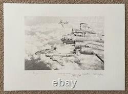 Robert Taylor: COURIR LE GAUNTLET Maîtres de l'Air Aviation Art Pencil Print