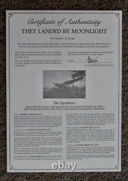 Robert Taylor Ils ont atterri au clair de lune WW II Aviation Prints Mint