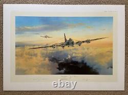 Robert Taylor LA MAIN SECOURABLE 2 Sig MASTERS OF THE AIR MINT B-17 Aviation Art Print