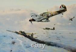 Robert Taylor L'impression d'aviation de la Seconde Guerre mondiale signée à la main 'Force ouragan'