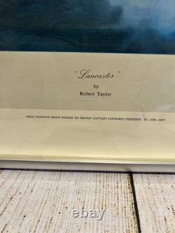 Robert Taylor Lancaster Impression Signée Édition Limitée RAF WW2 Bombardier Aviation Encadrée