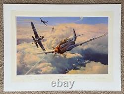 Robert Taylor Lutte pour la Suprématie 7 US & Luftwaffe Signé Aviation Art Print