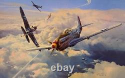 Robert Taylor Lutte pour la Suprématie 7 US & Luftwaffe Signé Aviation Art Print