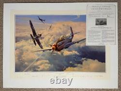 Robert Taylor Lutte pour la Suprématie 7 US & Luftwaffe Signé Aviation Art Print