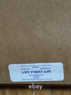 Robert Taylor Midway WWII Art Signé par Dick Best Rare 99/120 Tirage Encadré