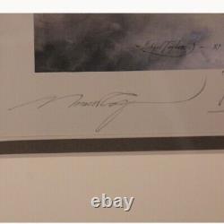 Robert Taylor Première d'une série 1981 Lithographie Impression Autographe