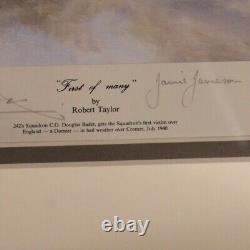 Robert Taylor Première d'une série 1981 Lithographie Impression Autographe