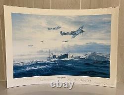Robert Taylor Retour des quelques impressions limitées SIGNÉES du pilote de chasse de la Seconde Guerre mondiale 718/1000