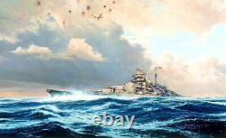Robert Taylor apercevant le Bismarck SN contresigné par des pilotes