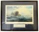 Seconde Guerre Mondiale Marine De Guerre Allemande Km Bismarck Robert Taylor Signé Encadré Imprimé 27 X 22