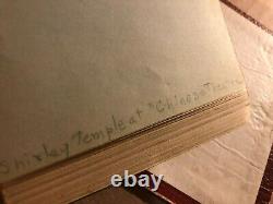 Shirley Temple Page Rarement Signée Années 40 Grande Provenance Grauman's Chinese