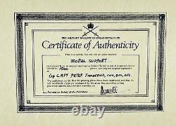 Soutien moral ROBERT TAYLOR Signé Capt Townsend Édition limitée numérotée avec certificat d'authenticité nouveau