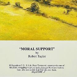 Soutien moral ROBERT TAYLOR Signé par le Capt Townsend, Estampe en édition limitée numérotée avec COA, Nouveau.