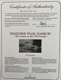 Souvenez-vous de Pearl Harbor - Édition limitée de Robert Taylor - Ensemble de 4 impressions numérotées assorties