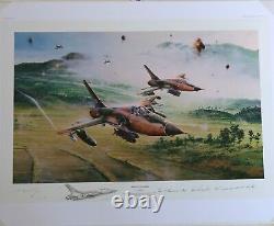 Tonnerre roulant par Robert Taylor Remarque avec COA 4 Pilotes Signature Rare 7/25