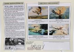 Tonnerre roulant par Robert Taylor Remarque avec COA 4 Pilotes Signature Rare 7/25