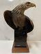 Vigilance 16 Aigle Royal Américain Sculpture En Bronze Signée Robert Taylor 30 Lb