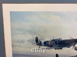 Vol commémoratif de Robert Taylor - Impression signée Spitfire Hurricane Lancastre Charity